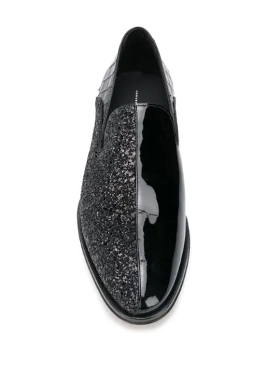 Shop Giuseppe Zanotti Benson Patent Loafers In Black