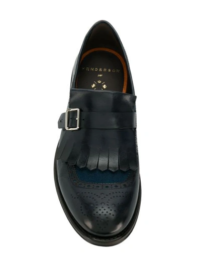Shop Al Duca D'aosta Fringe Front Monk Shoes In Black