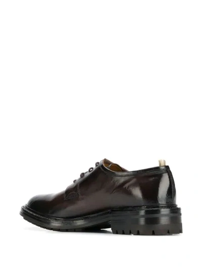 Shop Officine Creative Lace Up Derby Shoes In Brown