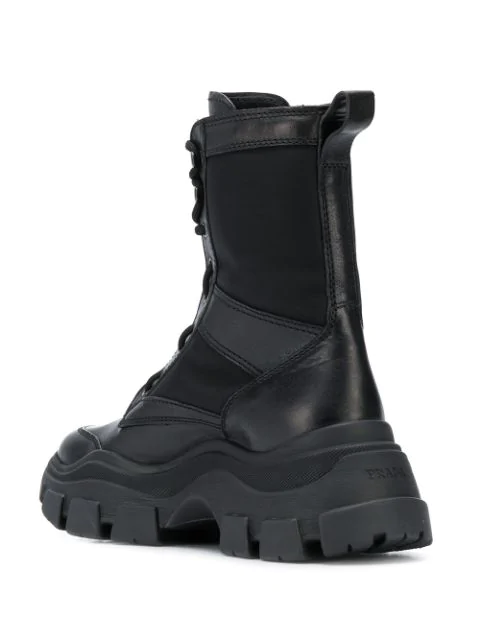 prada chunky sole combat boots price