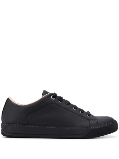 Shop Lanvin Lace-up Sneakers In Black