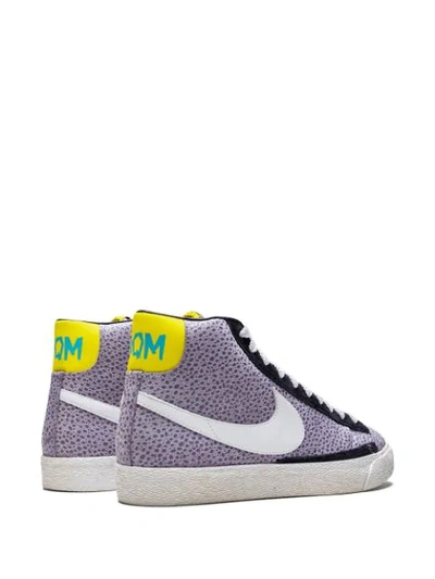 Shop Nike Blazer Mid Premium Sneakers In Purple