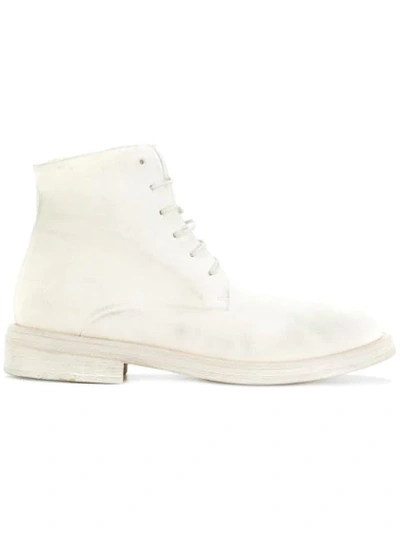 Shop Marsèll Classic Lace-up Boots - White