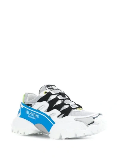 Shop Valentino Garavani Climber Sneakers In Grey