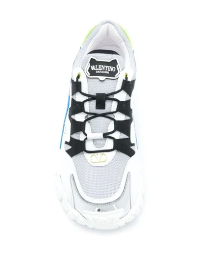 Shop Valentino Garavani Climber Sneakers In Grey