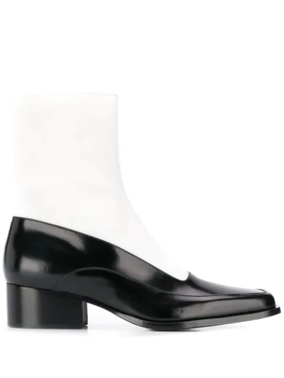 Shop Y/project Squared Toe Boots In White