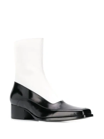 Shop Y/project Squared Toe Boots In White