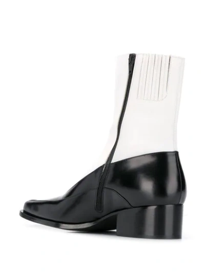 Shop Y/project Squared Toe Boots In White