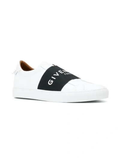 Shop Givenchy Urban Street Logo Strap Sneakers In White