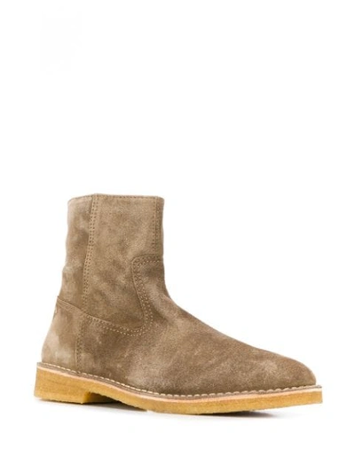 Shop Isabel Marant Zipped Ankle Boots In Neutrals