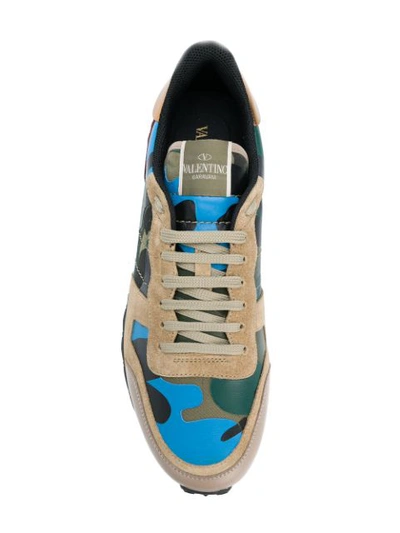 Shop Valentino Rockrunner Sneakers In Multicolour