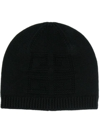 Shop Givenchy Rib-trimmed Beanie In Black