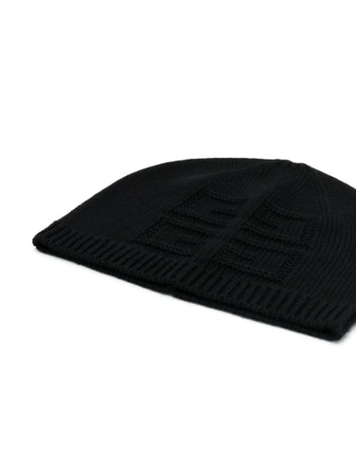 Shop Givenchy Rib-trimmed Beanie In Black