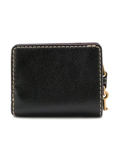 Shop Marc Jacobs The Grind Mini Compact Wallet In Black