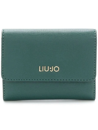 Shop Liu •jo Liu Jo Isola Trifold Flap Wallet - Green