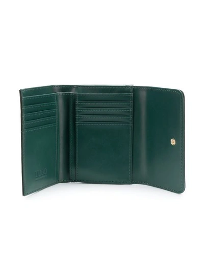 Shop Liu •jo Liu Jo Isola Trifold Flap Wallet - Green