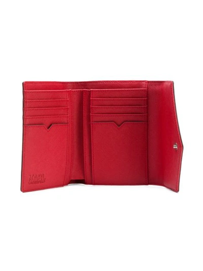 Shop Karl Lagerfeld Leather Purse - Red