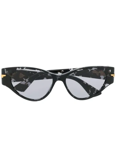 Shop Bottega Veneta Cat-eye Sunglasses In Grey
