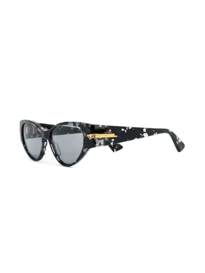 Shop Bottega Veneta Cat-eye Sunglasses In Grey