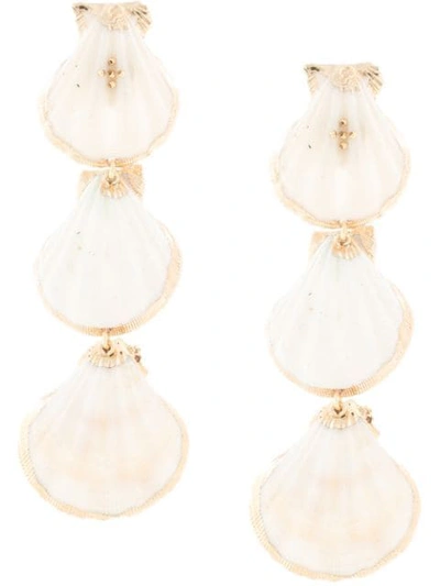 Shop Mercedes Salazar Tropic Earrings In White