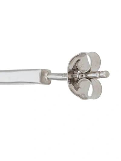 Shop Rachel Jackson Hexagonal Hoop Earrings In Silver