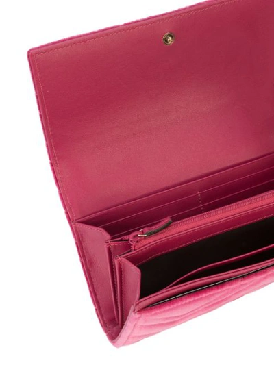 Shop Gucci Gg Marmont Wallet In Pink