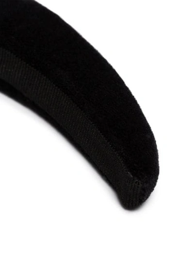 Shop Bluetiful Milano Classic Velvet Padded Headband In  Black