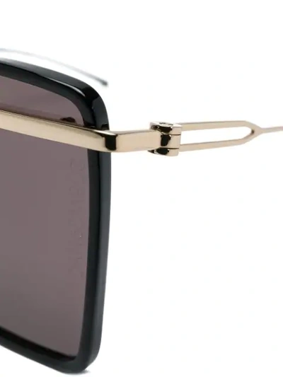 Shop Calvin Klein 205w39nyc Sonnenbrille Mit Metall-gestell - Schwarz