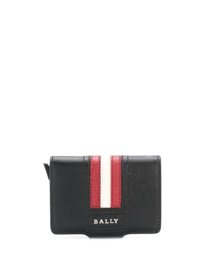 Shop Bally Snap Button Wallet In Black