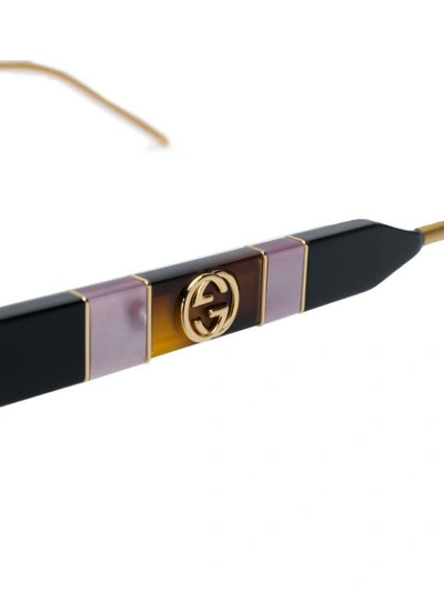 Shop Gucci Interlocking G Sunglasses In Black