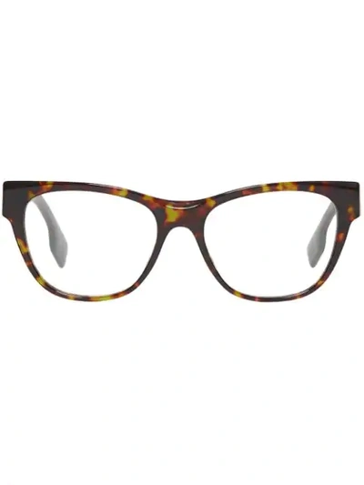 Shop Burberry Square Optical Frames In Brown