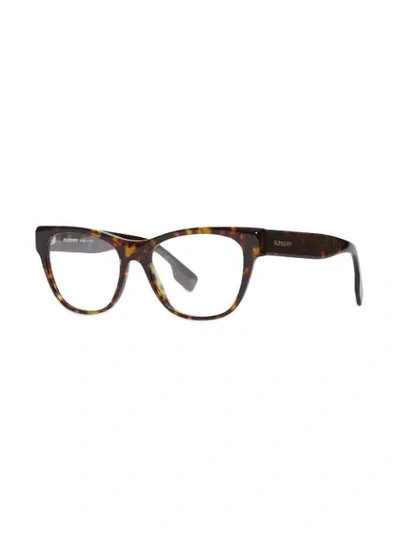 Shop Burberry Square Optical Frames In Brown