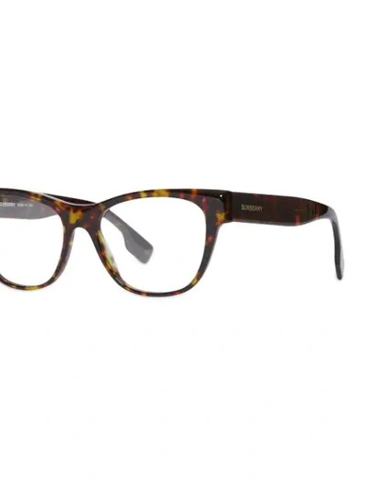 Shop Burberry Square Optical Frames In Brown