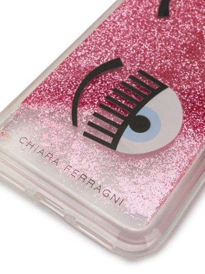 Shop Chiara Ferragni Flirting Iphone X Cover In Pink