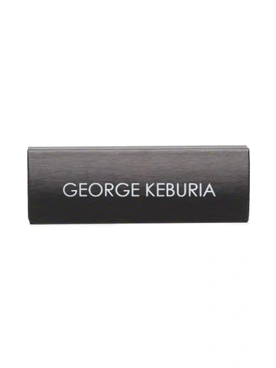 GEORGE KEBURIA 猫眼框太阳眼镜 - 白色