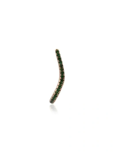 Shop Yvonne Léon Green Bo Ligne Gold Single Earring