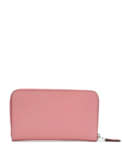 Shop Coach Medium Zip Around Wallet In Pink