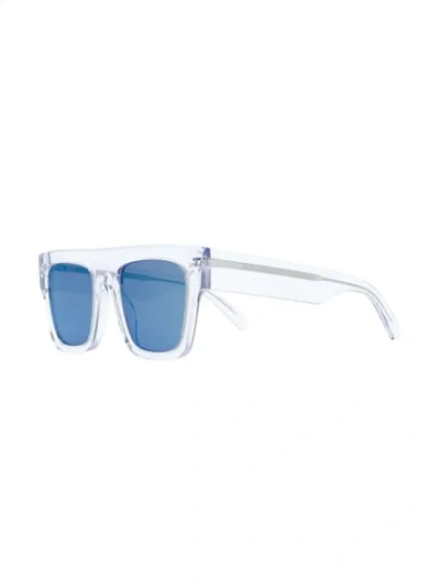 Shop Stella Mccartney Square Designed Sunglasses In Blue