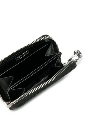 Shop Kenzo Tiger Coin Purse In Black