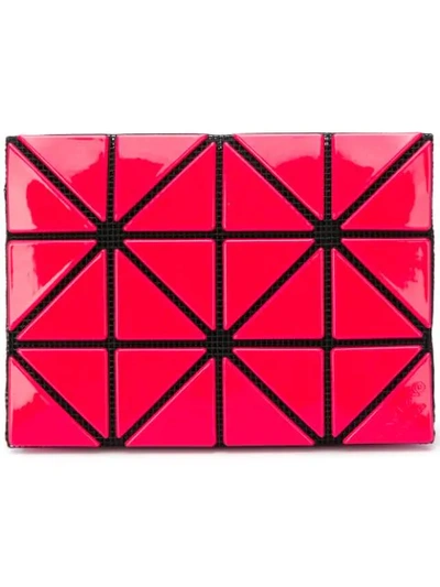Shop Bao Bao Issey Miyake Geometric Pattern Purse - Pink