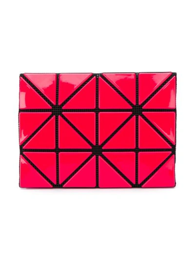 Shop Bao Bao Issey Miyake Geometric Pattern Purse - Pink