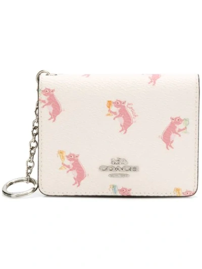 Shop Coach Small Printed Wallet In White