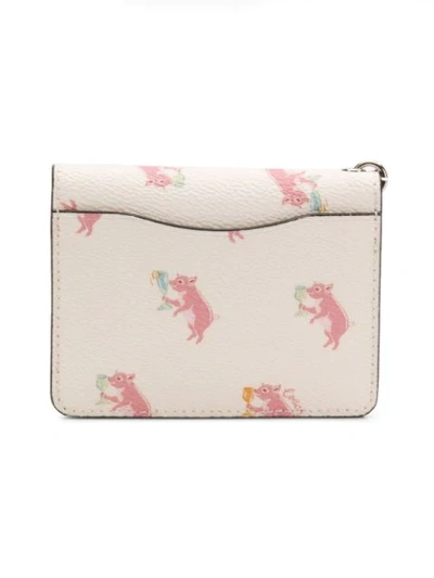 Shop Coach Small Printed Wallet In White