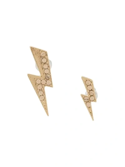 Shop Isabel Marant Flash Stud Earrings In Gold