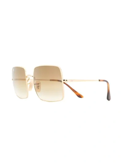 Shop Ray Ban Square 1971 Sunglasses In Gold