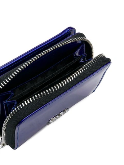 Shop Karl Lagerfeld K/space Zip Around Wallet - Blue