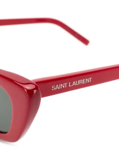 Shop Saint Laurent New Wave Sl Sunglasses In Red