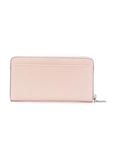 Shop Dkny Satton Logo Continental Wallet - Pink