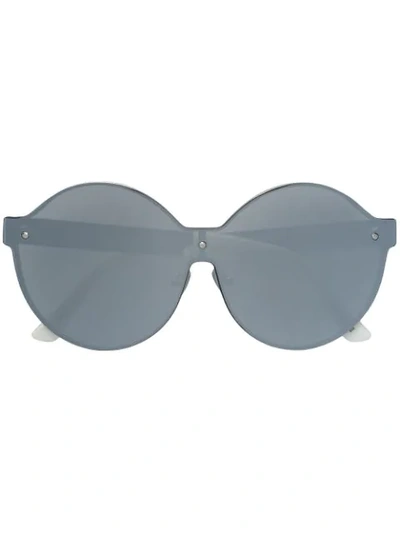Shop House Of Holland On A Lens Sunglasses In Metallic