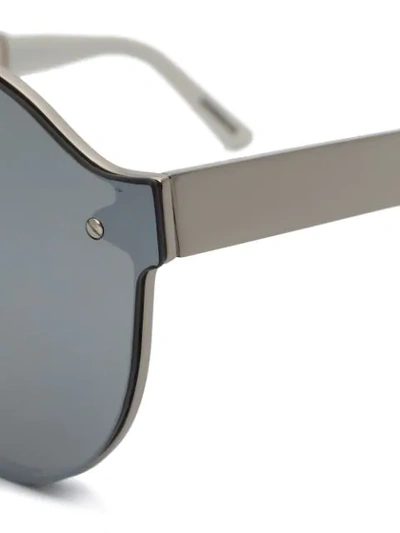 Shop House Of Holland On A Lens Sunglasses In Metallic